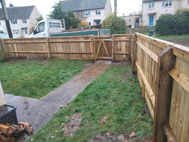 Close board fencing at the front of a property in Swindon